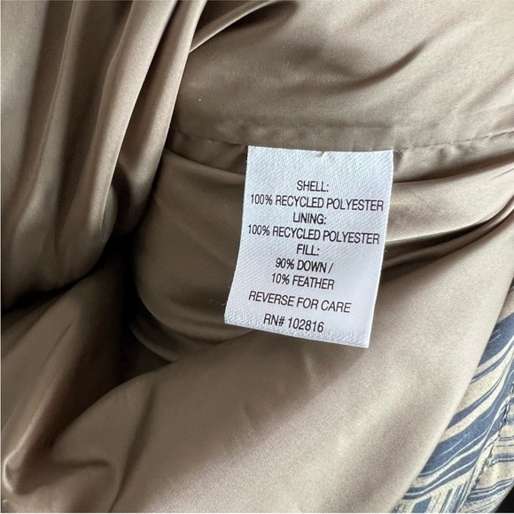 Garnet Hill Printed Down Fill Coat - Picture 8 of 10